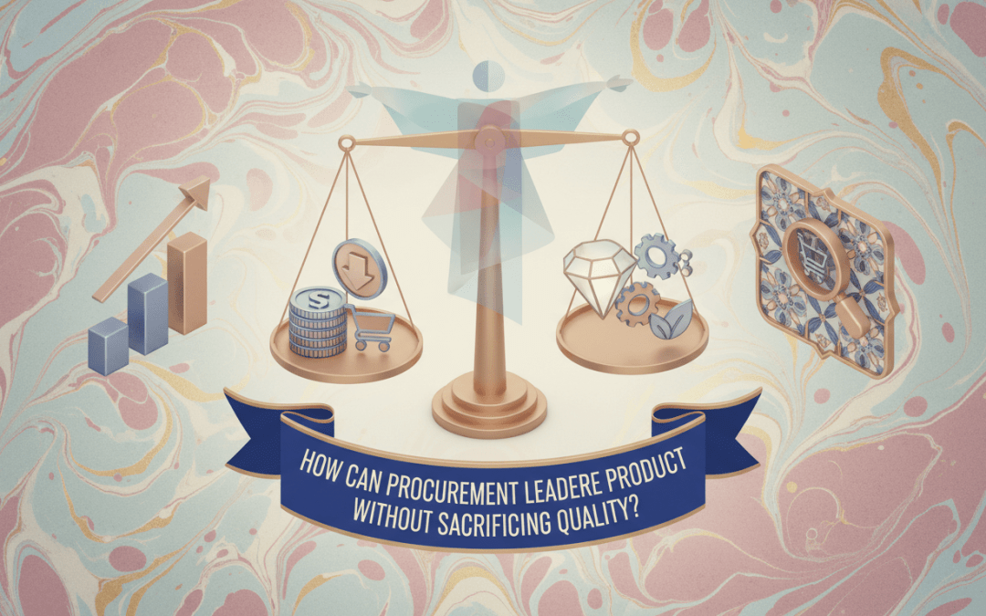 How can procurement leaders reduce product costs without sacrificing quality?