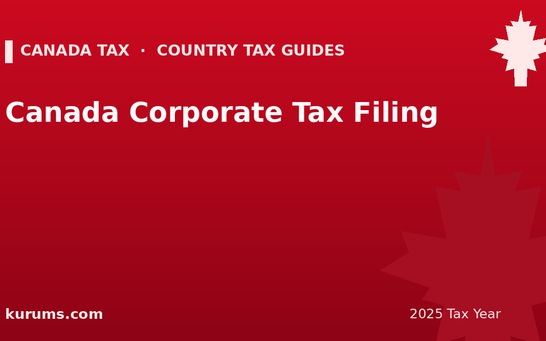 Canada Corporate Tax Filing (T2) & Compliance Explained (2025)
