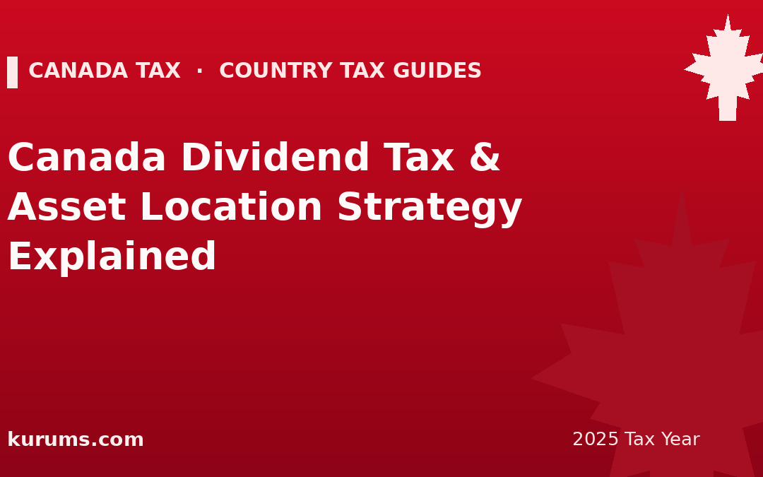 Canada Dividend Tax & Asset Location Strategy Explained (2025)