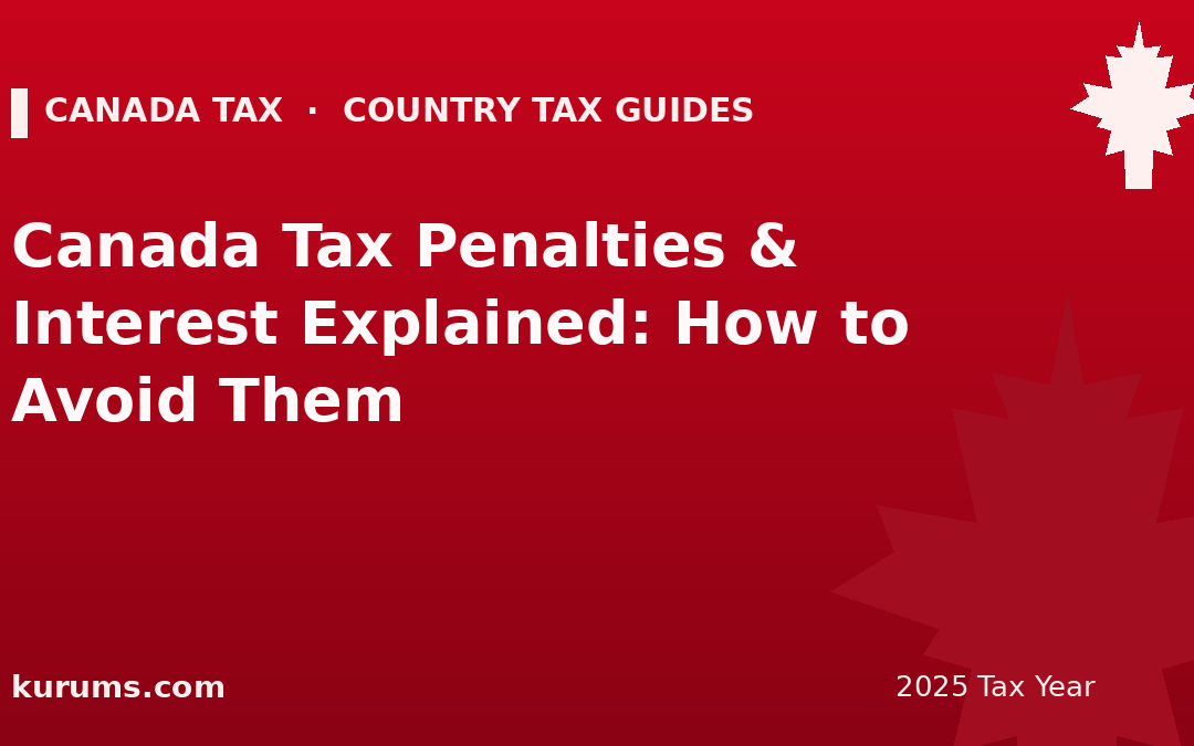 Canada Tax Penalties & Interest Explained: How to Avoid Them (2025)