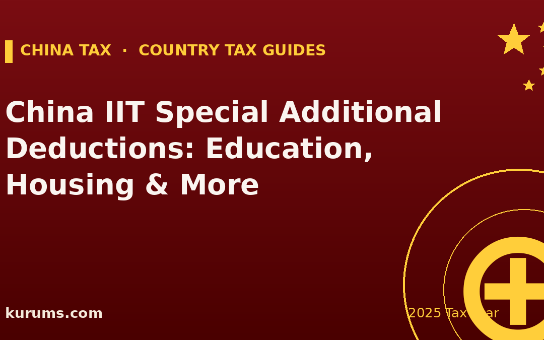 China IIT Special Additional Deductions: Education, Housing & More (2025)
