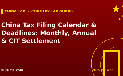 China Tax Filing Calendar & Deadlines: Monthly, Annual & CIT Settlement (2025)