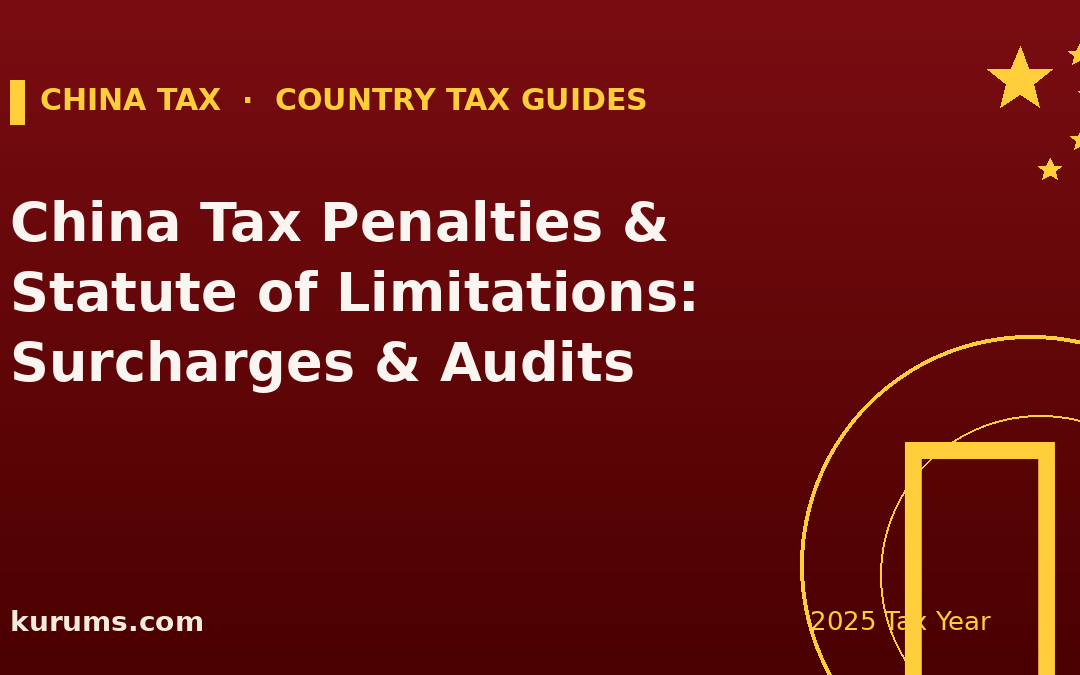 China Tax Penalties & Statute of Limitations: Surcharges & Audits (2025)