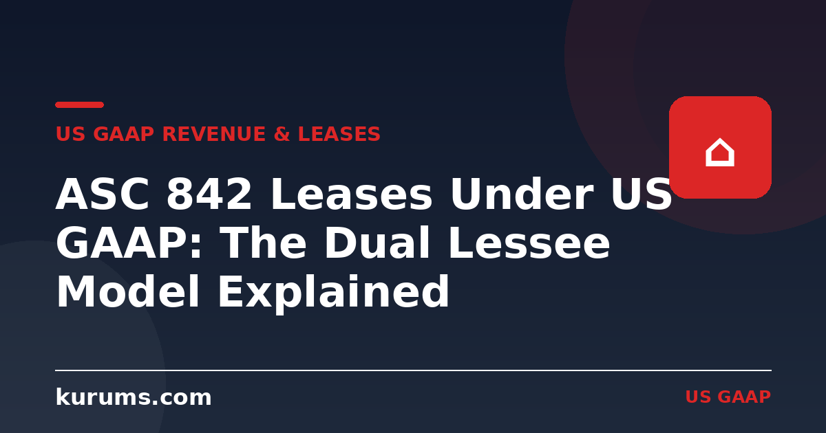ASC 842 Leases Under US GAAP: The Dual Lessee Model Explained