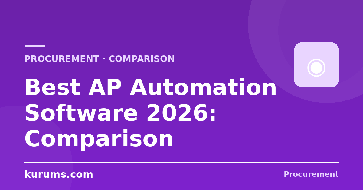 Best Accounts Payable (AP) Automation Software in 2026: Features, Pricing & Comparison