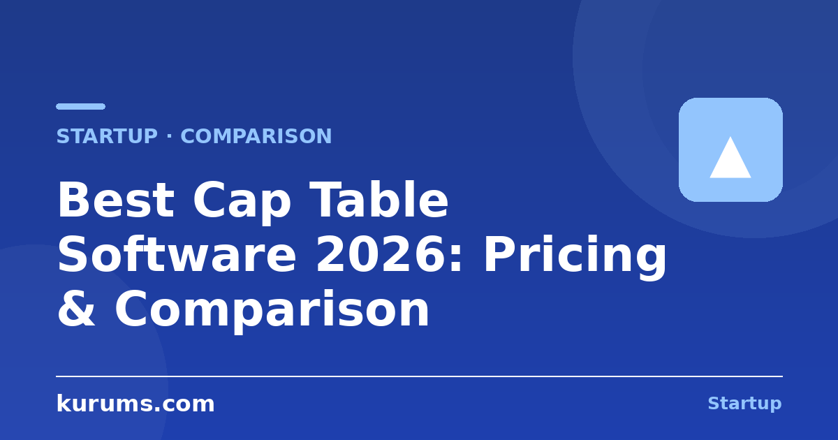 Best Cap Table Software in 2026: Features, Pricing & Comparison