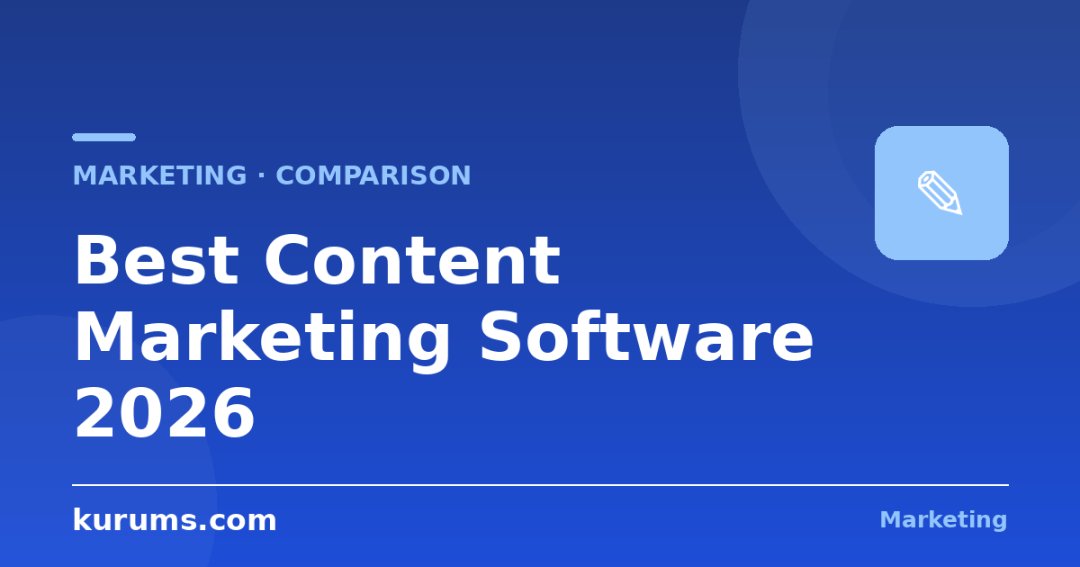 Best Content Marketing Software in 2026: Features, Pricing & Comparison