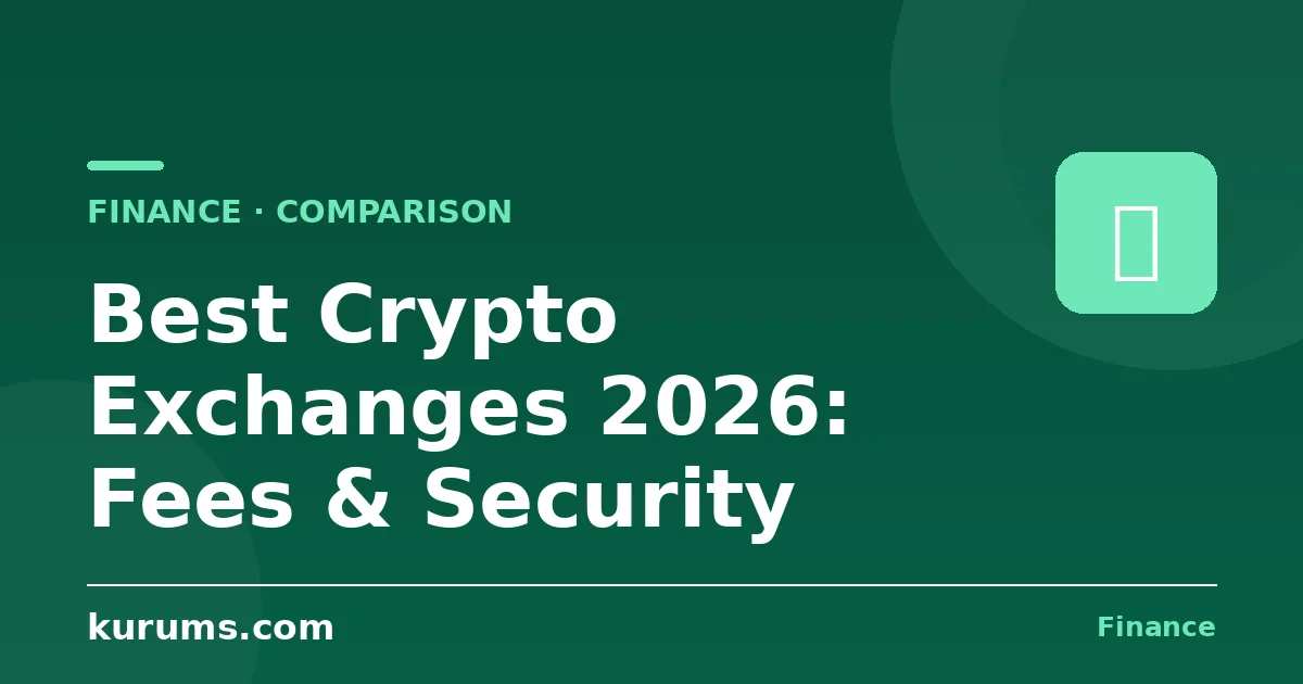 Best Crypto Exchanges in 2026: Fees, Security & Comparison