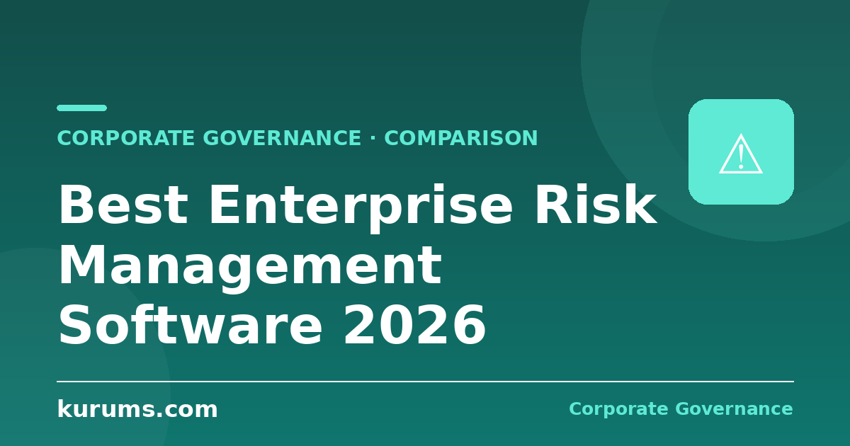 Best Enterprise Risk Management Software in 2026: Features, Pricing & Comparison