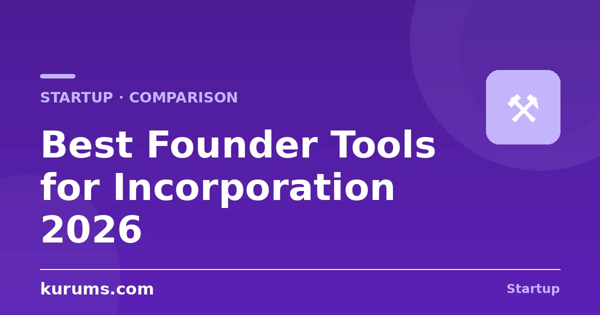Best Founder Tools for Incorporation & Legal Ops in 2026: Features, Pricing & Comparison