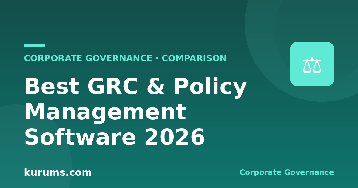 Best GRC & Policy Management Software in 2026: Features, Pricing & Comparison