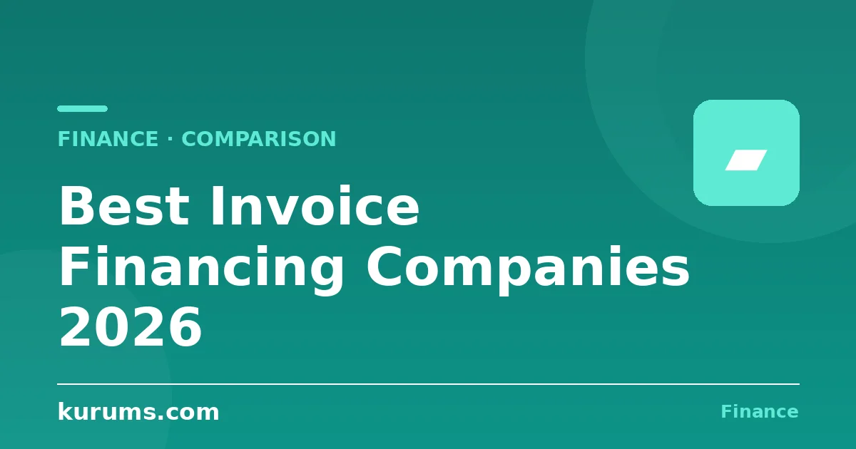 Best Invoice Financing Companies in 2026: Features, Rates & Comparison