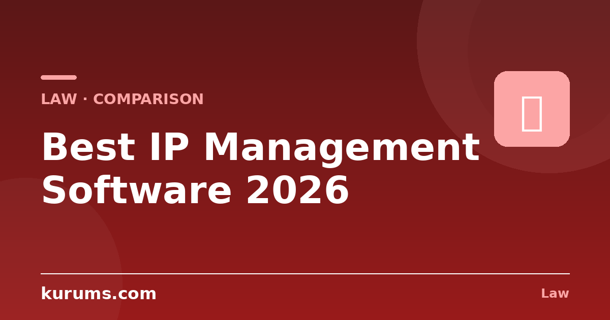 Best IP Management Software in 2026: Features, Pricing & Comparison