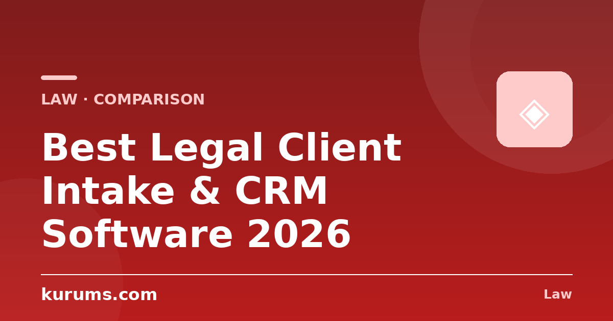 Best Legal Client Intake & CRM Software in 2026: Features, Pricing & Comparison