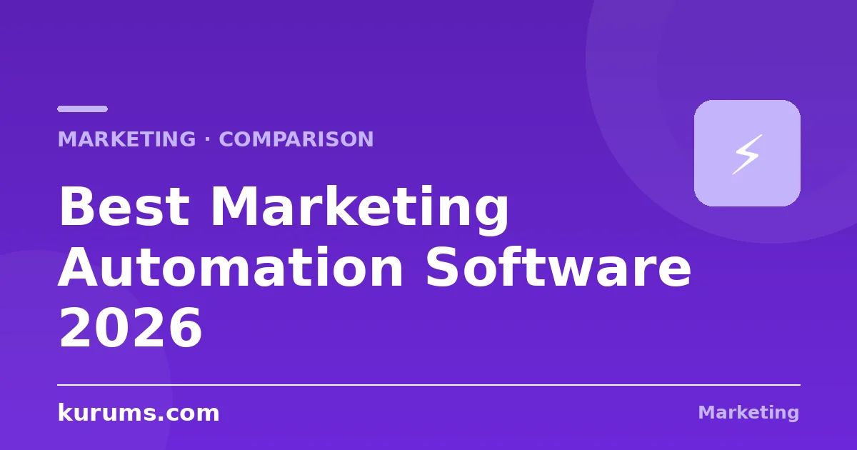 Best Marketing Automation Software in 2026: Features, Pricing & Comparison
