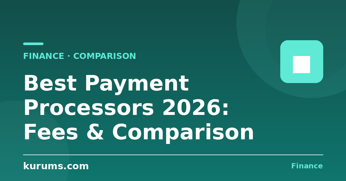 Best Payment Processors in 2026: Features, Fees & Comparison
