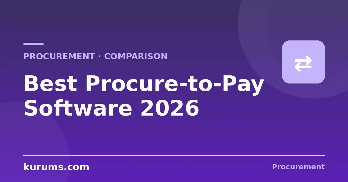 Best Purchasing & Procure-to-Pay Software in 2026: Features, Pricing & Comparison