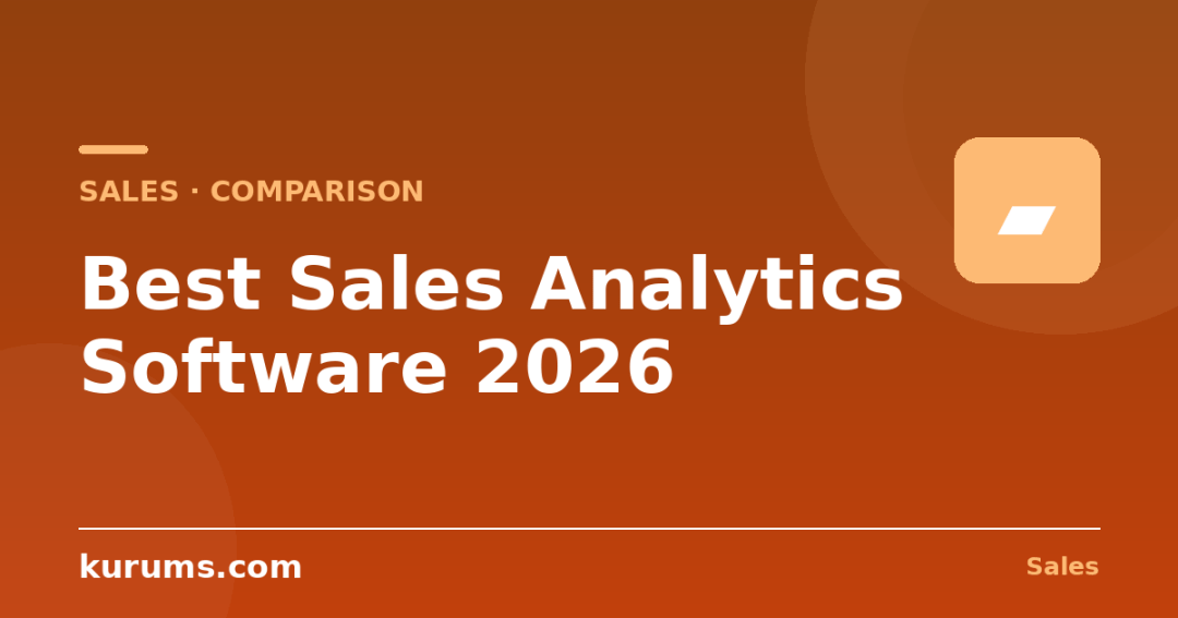Best Sales Analytics Software in 2026: Features, Pricing & Comparison