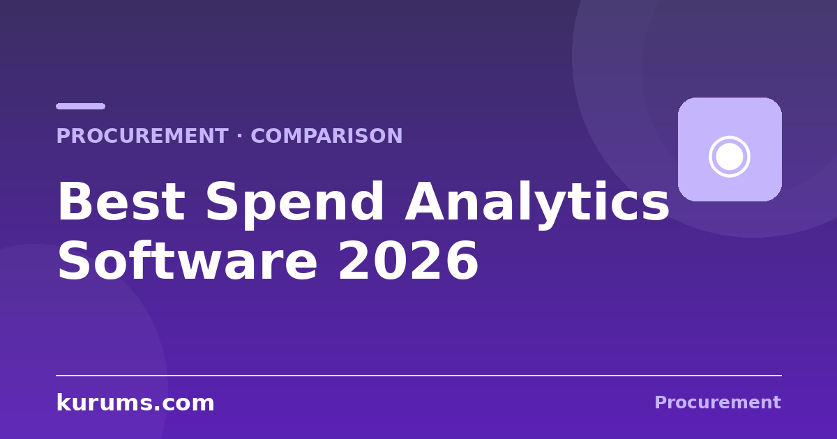 Best Spend Analytics Software in 2026: Features, Pricing & Comparison