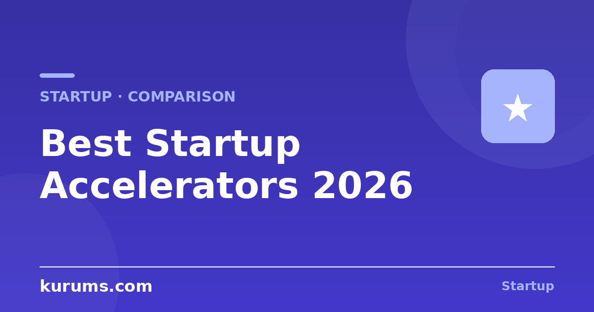 Best Startup Accelerators & Incubators in 2026: Programs, Terms & Comparison