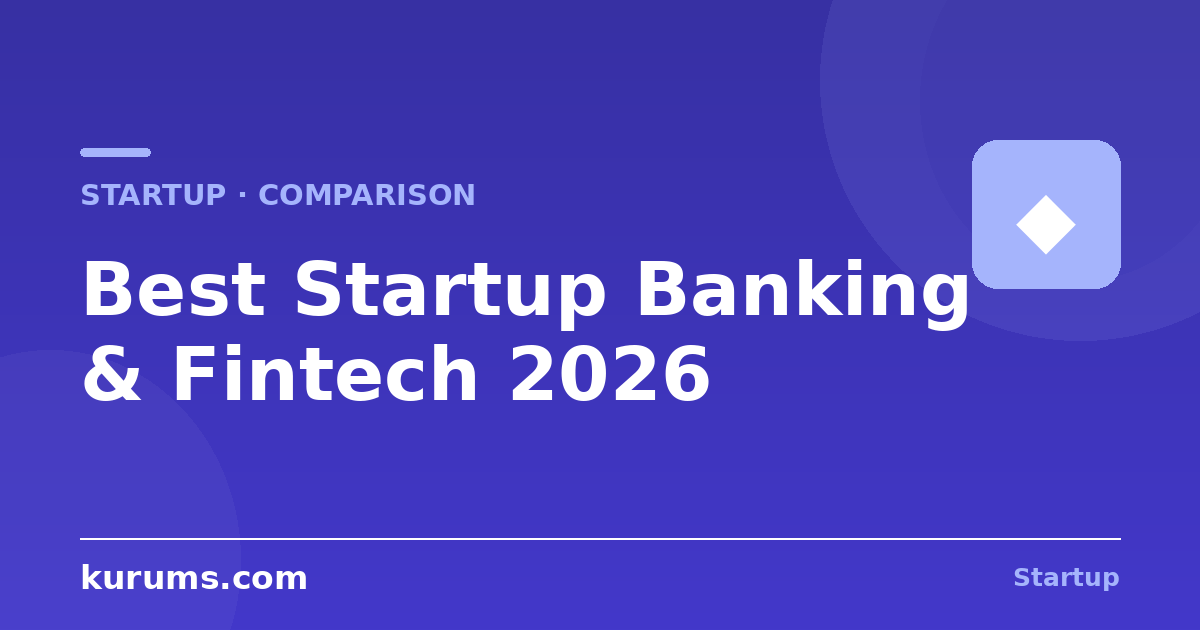 Best Startup Banking & Fintech Platforms in 2026: Features, Pricing & Comparison