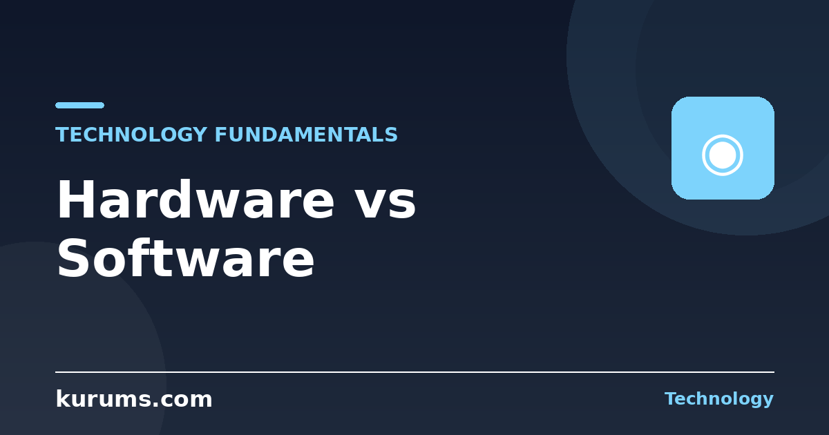 Hardware vs Software: What's the Difference?