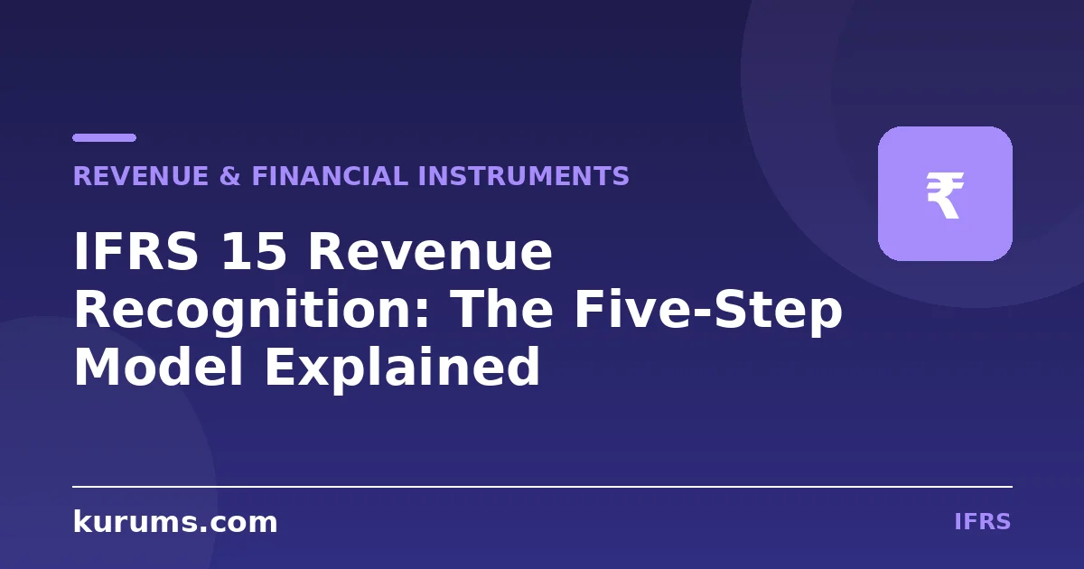 IFRS 15 Revenue Recognition: The Five-Step Model Explained