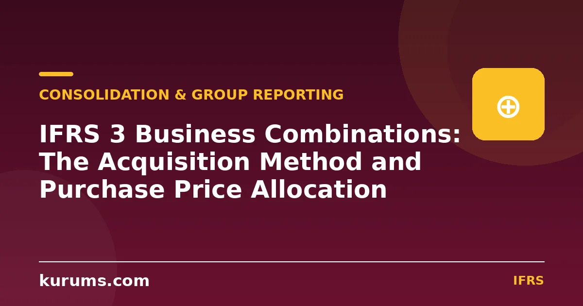 IFRS 3 Business Combinations: The Acquisition Method and Purchase Price Allocation