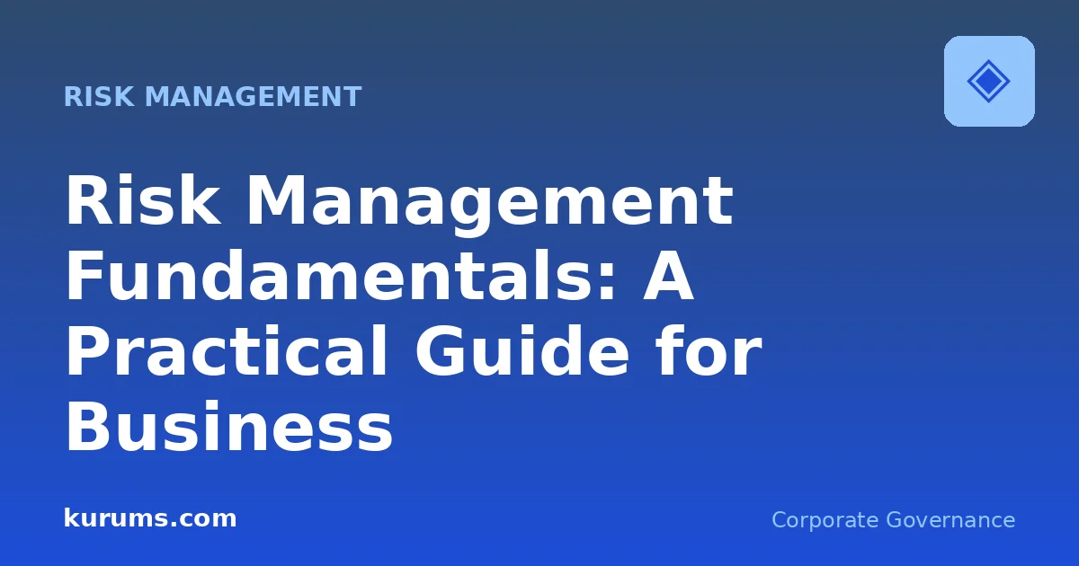 Risk Management Fundamentals: A Practical Guide for Business