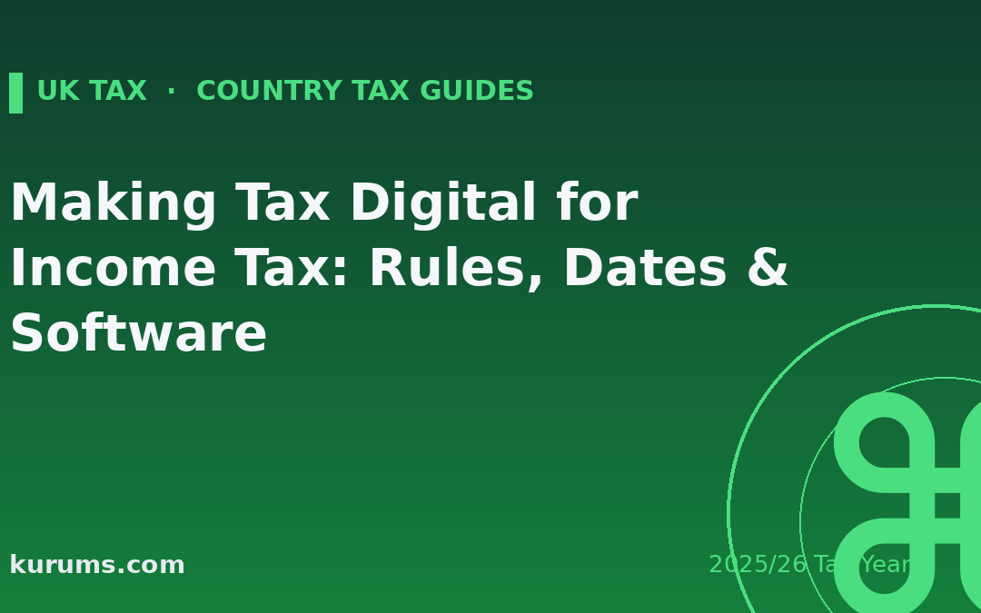 Making Tax Digital for Income Tax: Rules, Dates & Software (2025/26)