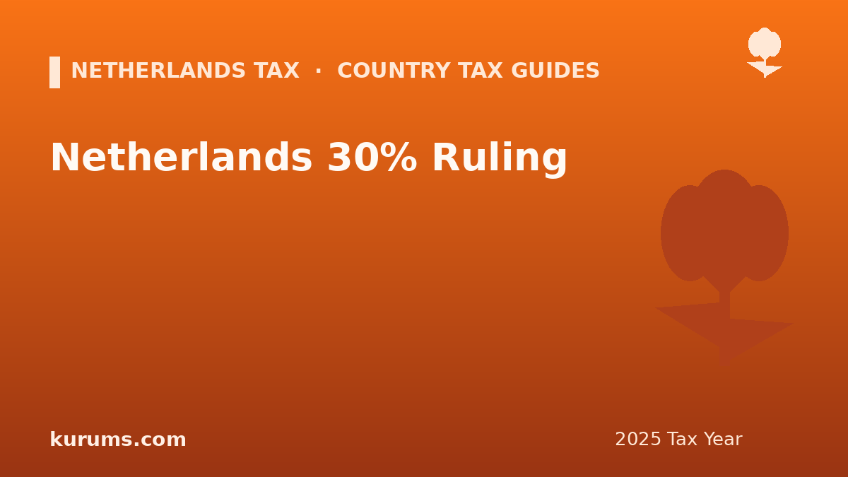 Netherlands 30% Ruling (Expat Scheme) Explained (2025)