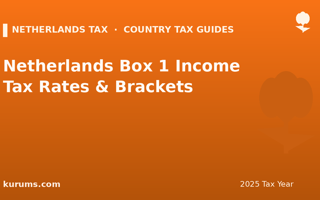 Netherlands Box 1 Income Tax Rates & Brackets (2025)