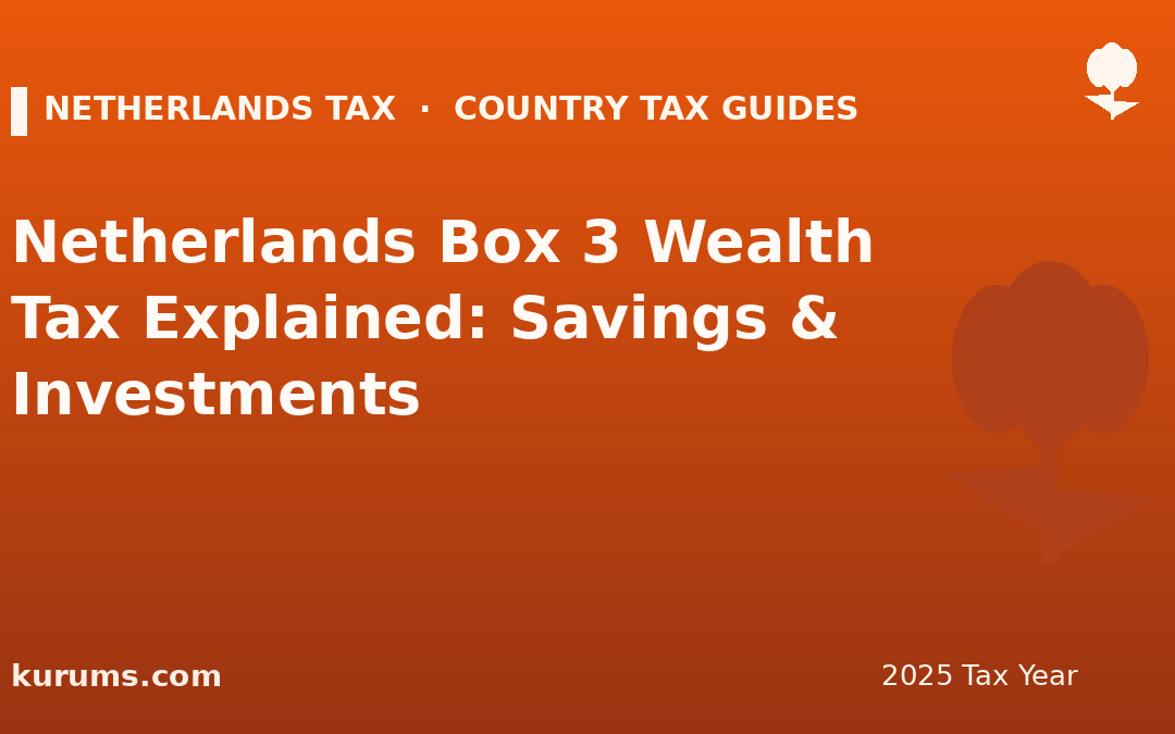 Netherlands Box 3 Wealth Tax Explained: Savings & Investments (2025)
