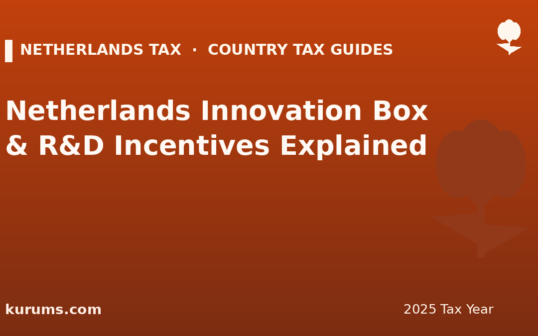 Netherlands Innovation Box & R&D Incentives Explained (2025)
