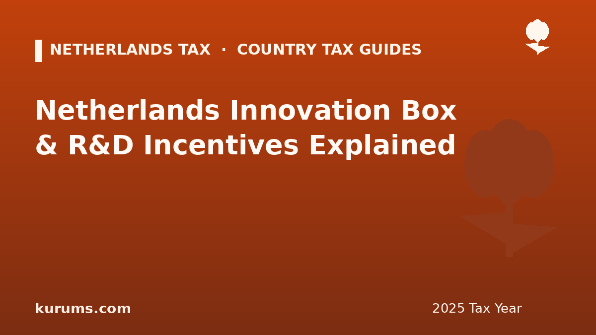 Netherlands Innovation Box & R&D Incentives Explained (2025)