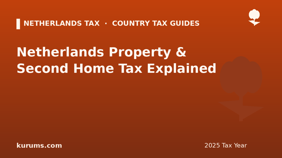 Netherlands Property & Second Home Tax Explained (2025)
