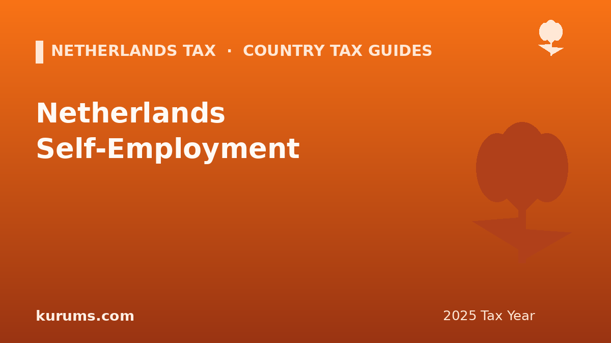 Netherlands Self-Employment (ZZP) Tax Explained (2025)