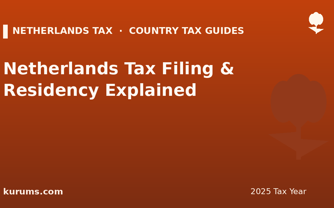 Netherlands Tax Filing & Residency Explained (2025)