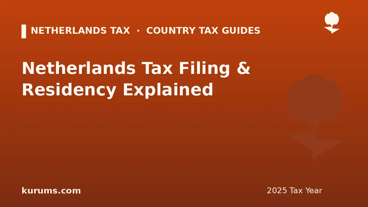 Netherlands Tax Filing & Residency Explained (2025)