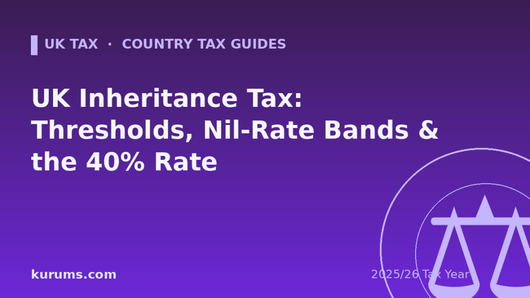 UK Inheritance Tax: Thresholds, Nil-Rate Bands & the 40% Rate (2025/26)