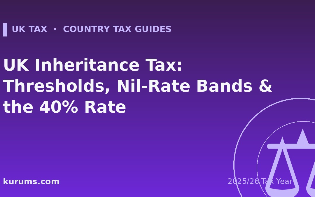 UK Inheritance Tax: Thresholds, Nil-Rate Bands & the 40% Rate (2025/26)
