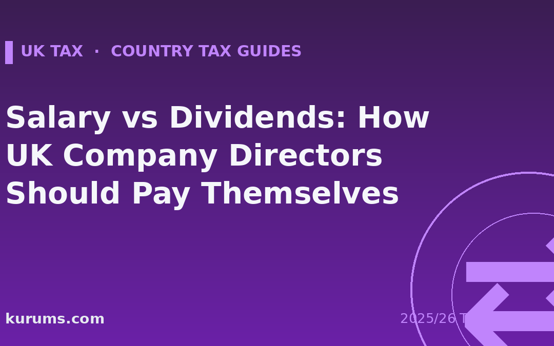 Salary vs Dividends: How UK Company Directors Should Pay Themselves (2025/26)