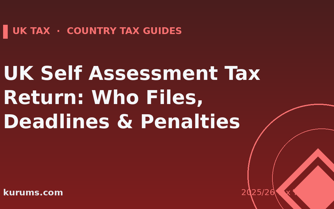 UK Self Assessment Tax Return: Who Files, Deadlines & Penalties (2025/26)