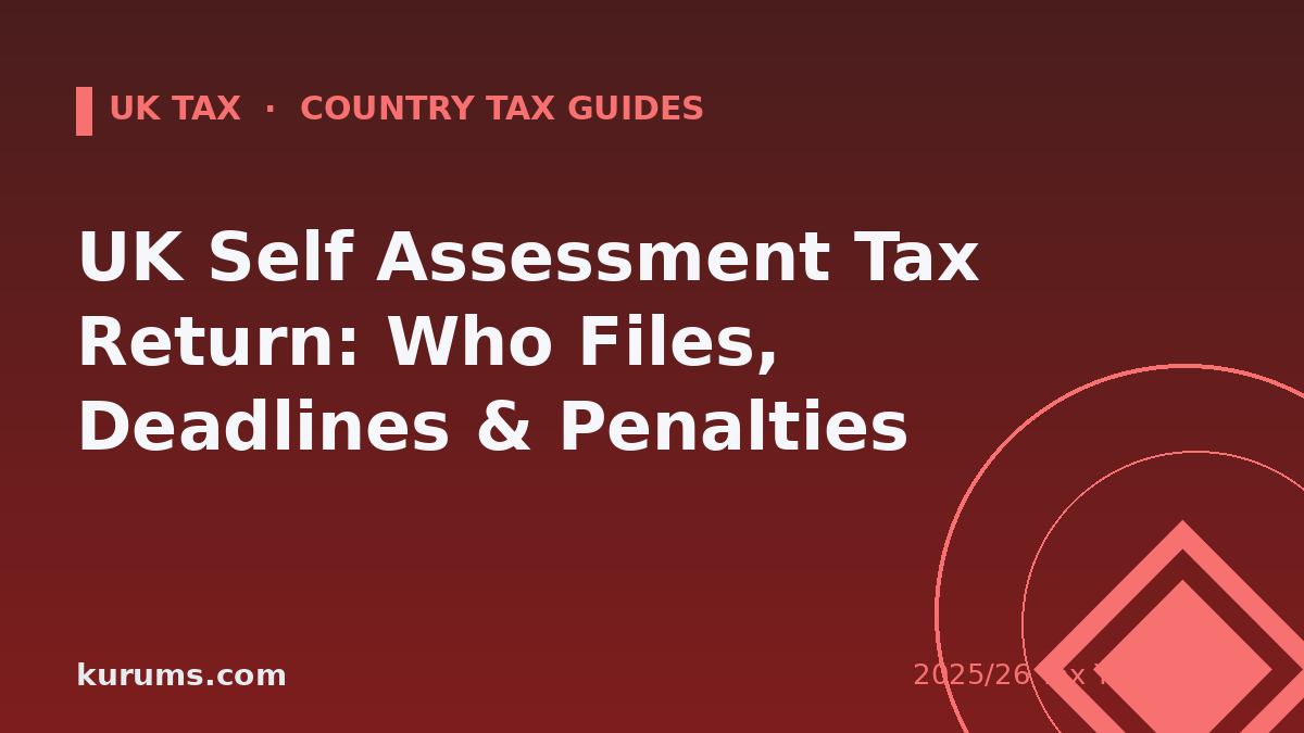UK Self Assessment Tax Return: Who Files, Deadlines & Penalties (2025/26)
