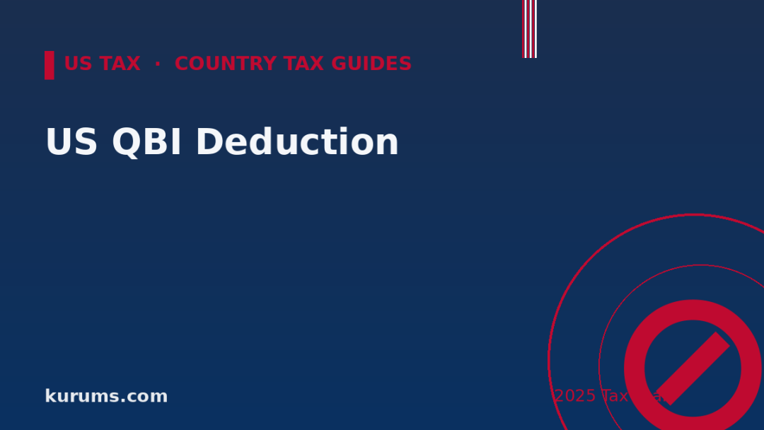 US QBI Deduction (Section 199A): The 20% Pass-Through Break (2025)