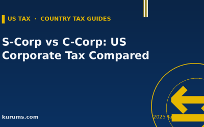 S-Corp vs C-Corp: US Corporate Tax Compared (2025)