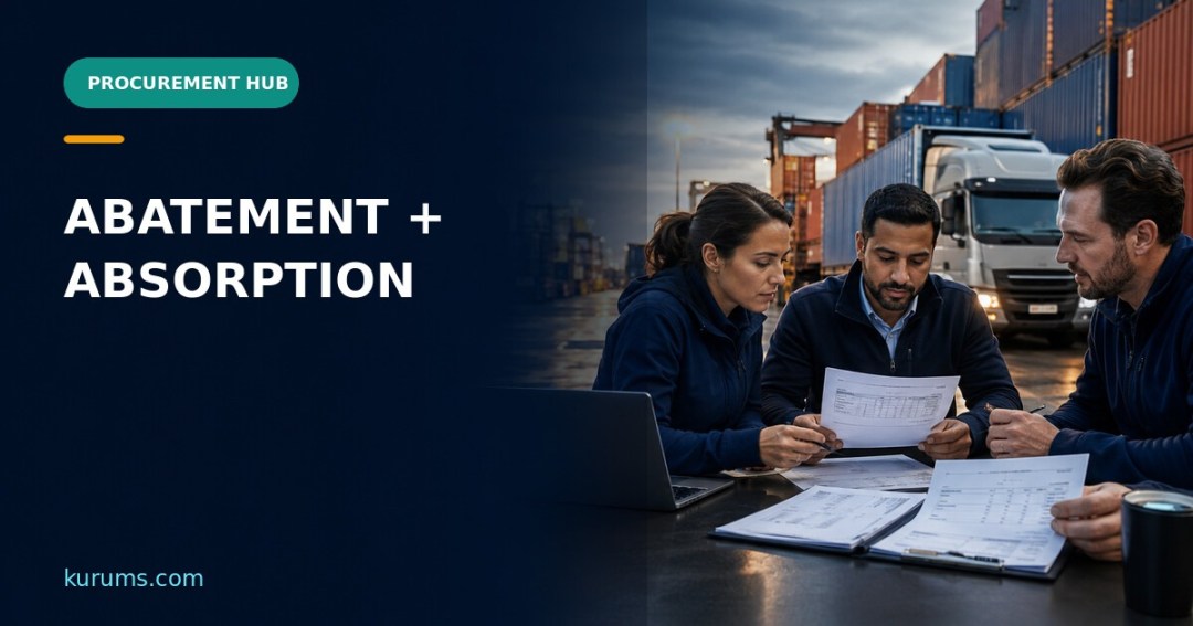 Procurement Hub cover for Abatement and Absorption: Freight Credits and Carrier Cost Allocation