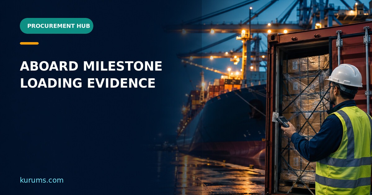 Procurement Hub cover for Aboard Milestones: Loading Evidence, Custody and Delivery-Risk Controls