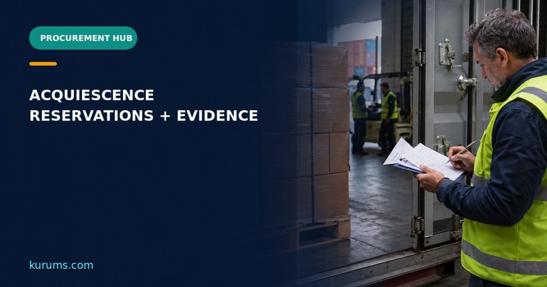 Procurement Hub cover for Acquiescence: Silent Acceptance, Reservations and Document Controls