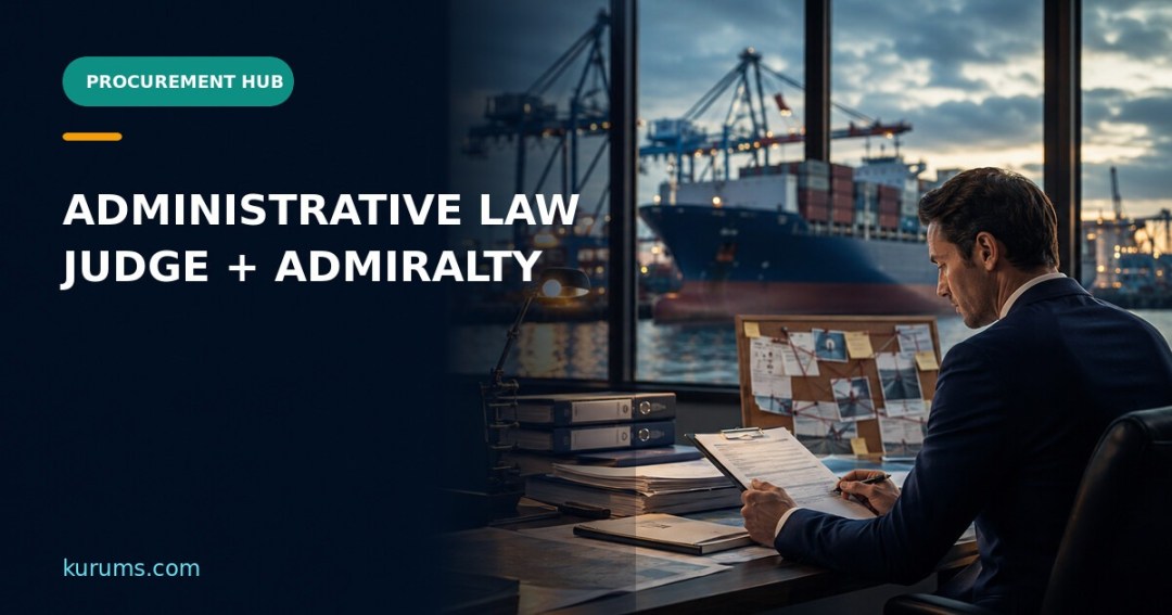 Procurement Hub cover for Administrative Law Judge and Admiralty: Maritime Dispute Readiness for Procurement